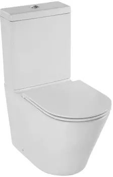 Унитаз-компакт безободковый Jacob Delafon Rodin+ UJAB102-00 белый