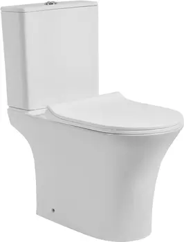 Унитаз-компакт Orange C01-000W безободковый, сиденье микролифт