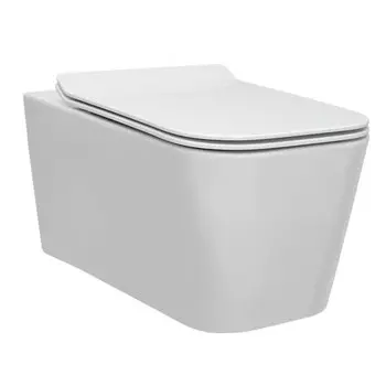 Унитаз подвесной Berges Floe 082121, безободковый с сиденьем микролифт