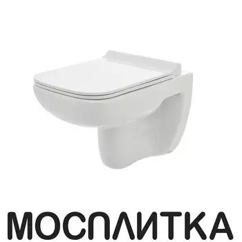 Унитаз подвесной безободковый AQUAme AQM2007 с крышкой-сиденьем микролифт, белый глянец