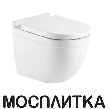 Унитаз подвесной безободковый AQUAme AQM2010 с крышкой-сиденьем микролифт, белый глянец