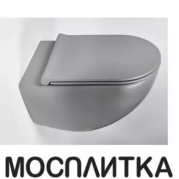 Унитаз подвесной безободковый Galassia Dream 7317GM серый матовый