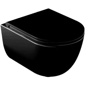Унитаз подвесной безободковый Galassia Dream 7334NEMT черный матовый