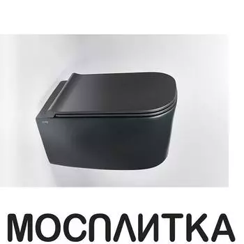 Унитаз подвесной безободковый Galassia Meg11 Pro 5486NEMT черный матовый