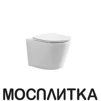 Унитаз подвесной безободковый Vincea Piatti VT1-11MW с крышкой-сиденьем микролифт, белый матовый