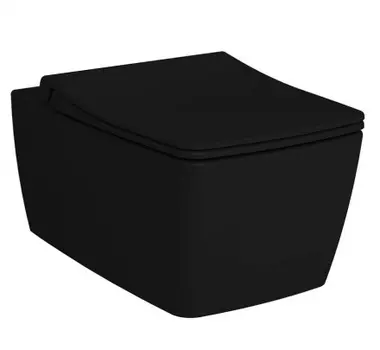 Унитаз подвесной Vitra Metropole черный матовый, 7672B083-0101