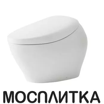 Унитаз приставной Toto 468x800x565 мм, безободковый, Tornado Flush, Cefiontest, цвет: белый/золото, CS901VR#NW1