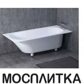 Ванна из искусственного камня S-Stone Salini Ornella 180x80 см матовая 102422M