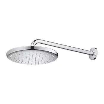 Верхний душ с кронштейном Grohe Tempesta 26668000, хром / белый