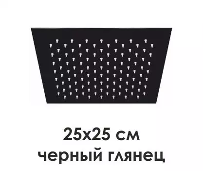 Верхний душ Wasserkraft Glan A199 черный