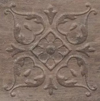 Вставка Браш Вуд коричневый тёмный 9,9х9,9