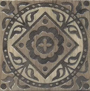 Вставка Фратте серый лаппатированный 15х15