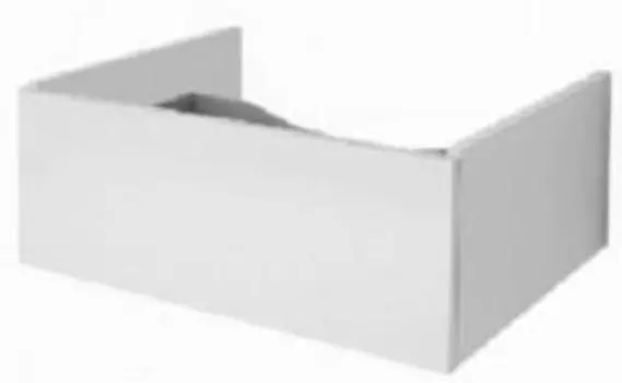 Ящик Dreja Box 60 см, 99.9100, подвесной, белый глянцевый