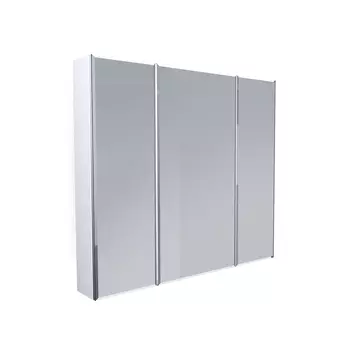 Зеркальный шкаф 1Marka Соната 90 белый глянец