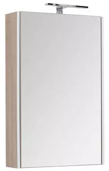 Зеркальный шкаф Aquanet Августа 58 дуб сонома