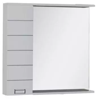 Зеркальный шкаф Aquanet Доминика 90 R LED белый