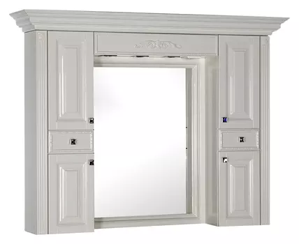 Зеркальный шкаф Aquanet Кастильо 160 слоновая кость