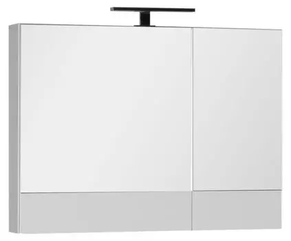 Зеркальный шкаф Aquanet Нота 90 камерино белый