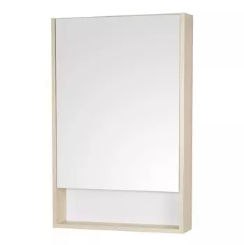 Зеркальный шкаф Aquaton Сканди 55 белый, дуб верона 1A252102SDB20