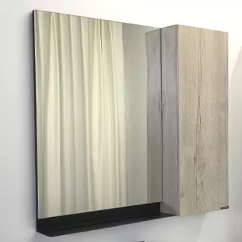 Зеркальный шкаф Comforty Бонн-90 00-00001951 дуб дымчатый