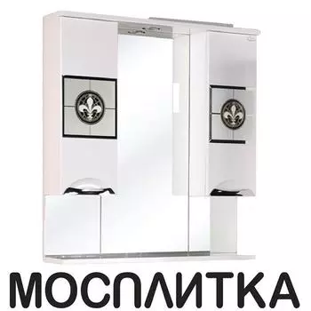 Зеркальный шкаф Onika Флорена 78.01 белый , 207802