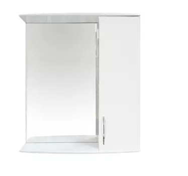 Зеркальный шкаф Orange Роса 50 см, цвет - белый
