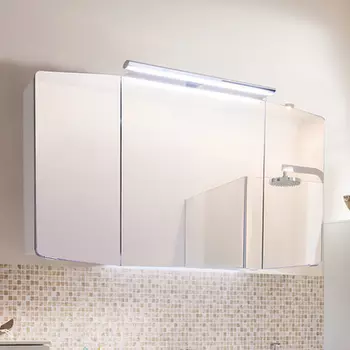 Зеркальный шкаф Pelipal Cassca CS-SPS05 ComfortN белый 120 x 67 см с подсветкой, белый глянцевый