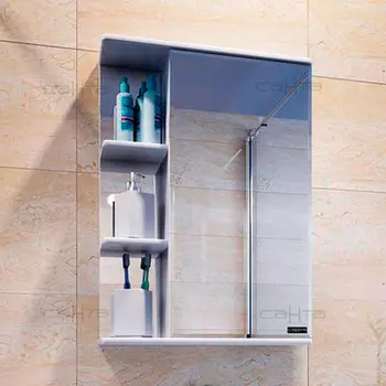 Зеркальный шкаф СаНта Ника 50 см 101085 белый правый