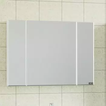 Зеркальный шкаф СаНта Стандарт 100 113012, цвет белый