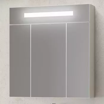 Зеркальный шкаф Smile Фреш 80 белый