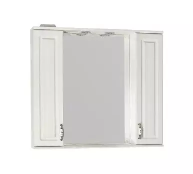 Зеркальный шкаф Style Line Олеандр-2 90/С, рельеф пастель