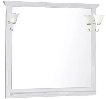 Зеркало Aquanet Лагуна 105 белый