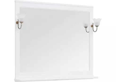 Зеркало Aquanet Валенса New 120 белое