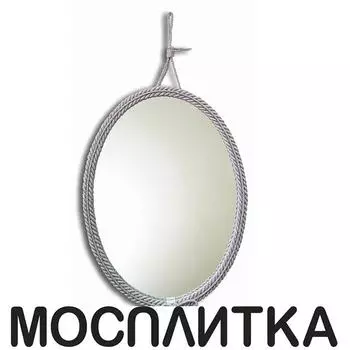 Зеркало Aquanika Country 57 см AQC5777RU14 обрамление из джутовой веревки