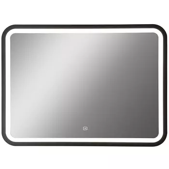 Зеркало Art&amp;Max Genova 120 см AM-Gen-1200-800-DS-F с подсветкой, черный