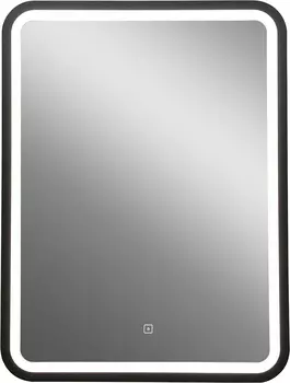 Зеркало Art&amp;Max Genova 60 см AM-Gen-600-800-DS-F с подсветкой, черный