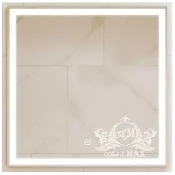 Зеркало Art&amp;Max Monza 80 см AM-Mon-800-800-DS-F с подсветкой