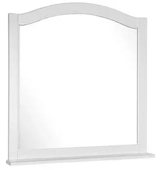 Зеркало ASB-Woodline Модерн 105 11231 белый (патина серебро)