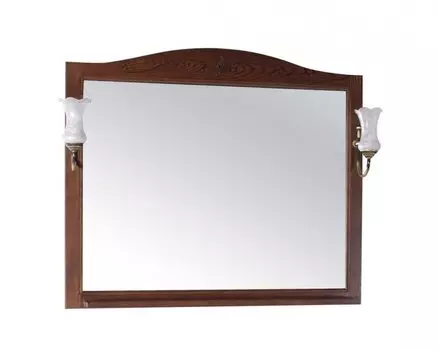 Зеркало ASB-Woodline Салерно 105 массив ясеня, антикварный орех