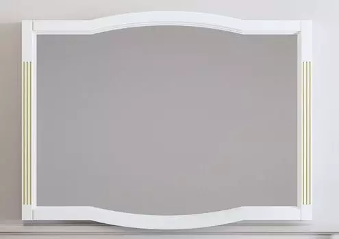 Зеркало Opadiris Лаура 120 белый матовый/золото