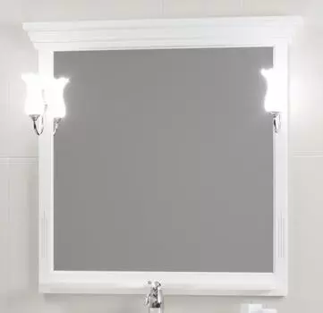 Зеркало Opadiris Риспекто 95 белый матовый