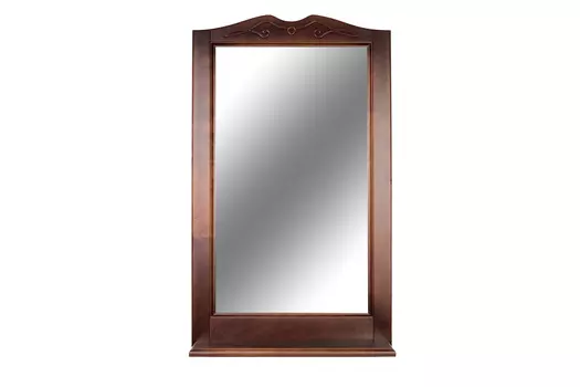 Зеркало Orange Классик 60 см, массив бука, цвет - орех
