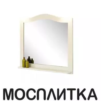 Зеркало с полкой Comforty Монако 100 белое