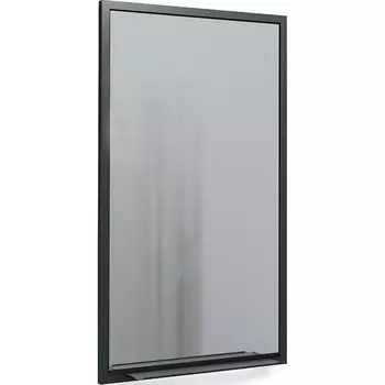 Зеркало с полкой Jorno Steal Ste.02.50/Pl/B, 50 см