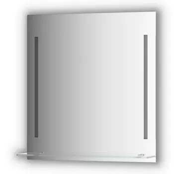 Зеркало с полочкой и LED-светильниками Evoform Ledline-S BY 2163 70х75 см