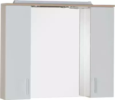 Зеркало-шкаф Aquanet Тиана 90 светлый дуб