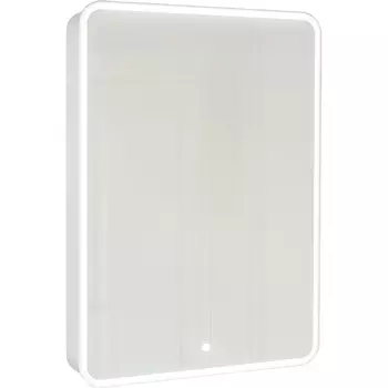 Зеркало-шкаф с подсветкой Jorno Pastel Pas.03.60/W, белый жемчуг