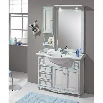 Зеркало со шкафчиком 95 см Cezares Star SP95.03 pennellato turchese