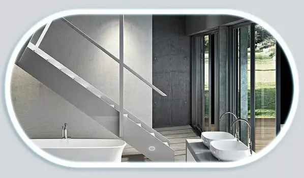 Зеркало Vincea LED VLM-2K100 50x100 см c сенсорным выключателем и диммером