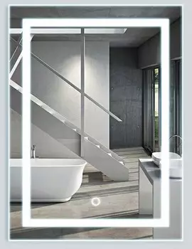 Зеркало Vincea LED VLM-2L60 60x80 см c сенсорным выключателем и диммером